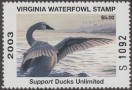 Scan of 2003 Virginia Duck Stamp MNH VF