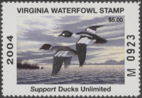 Scan of 2004 Virginia Duck Stamp MNH VF