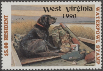 Scan of 1990 West Virginia Duck Stamp MNH VF