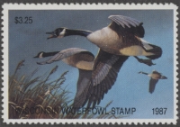 Scan of 1987 Wisconsin Duck Stamp MNH VF