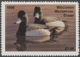 Scan of 1999 Wisconsin Duck Stamp MNH VF