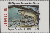 Scan of 1988 Wyoming Duck Stamp MNH VF
