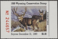 Scan of 1989 Wyoming Duck Stamp MNH VF