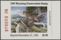 Scan of 1994 Wyoming Duck Stamp MNH VF
