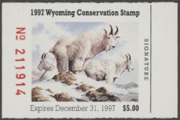 Scan of 1997 Wyoming Duck Stamp MNH VF