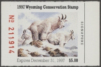 Scan of 1997 Wyoming Duck Stamp MNH VF