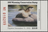 Scan of 2002 Wyoming Duck Stamp MNH VF