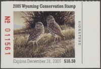 Scan of 2005 Wyoming Duck Stamp MNH VF