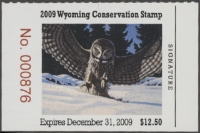 Scan of 2009 Wyoming Duck Stamp MNH VF