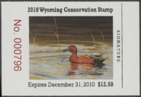 Scan of 2010 Wyoming Duck Stamp MNH VF