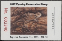 Scan of 2013 Wyoming Duck Stamp MNH VF