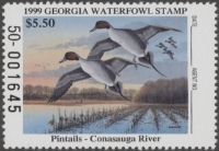 Scan of 1999 Georgia Duck Stamp MNH VF