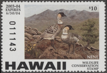 Scan of 2003 Hawaii Duck Stamp MNH VF