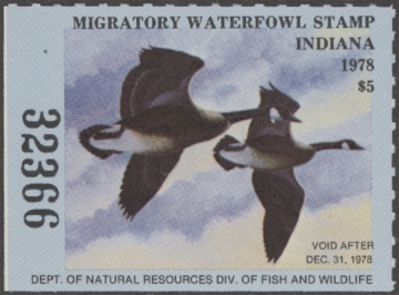 Picture of 1978 Indiana Duck Stamp MNH VF