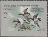 Scan of 1979 Indiana Duck Stamp MNH VF