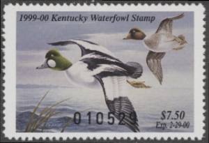 Scan of 1999 Kentucky Duck Stamp MNH VF