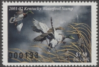 Scan of 2001 Kentucky Duck Stamp MNH VF