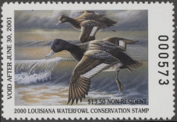 Scan of 2000 Louisiana Duck Stamp MNH VF