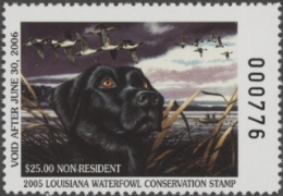 Scan of 2005 Louisiana Duck Stamp MNH VF