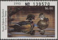 Scan of 2008 North Dakota Duck Stamp MNH VF