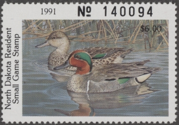 Scan of 2006 North Dakota Duck Stamp MNH VF