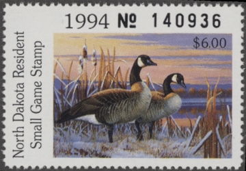 Scan of 1994 North Dakota Duck Stamp MNH VF