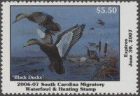 Scan of 2006 South Carolina Duck Stamp MNH VF