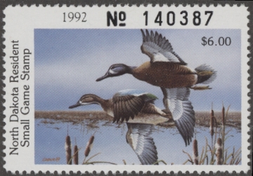 Scan of 1992 North Dakota Duck Stamp MNH VF