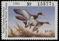 Scan of 1983 North Dakota Duck Stamp MNH VF
