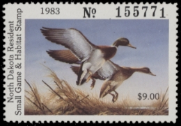 Scan of 1983 North Dakota Duck Stamp MNH VF