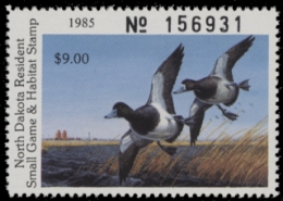 Scan of 1985 North Dakota Duck Stamp MNH VF