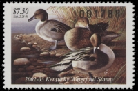 Scan of 2002 Kentucky Duck Stamp MNH VF