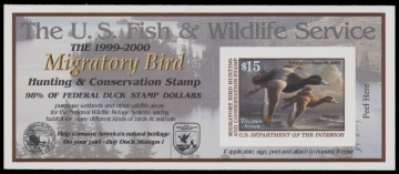 Scan of RW66A 1999 Duck Stamp  MNH F-VF