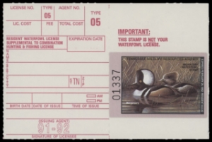 Scan of 1991 Tennessee Duck Stamp MNH VF