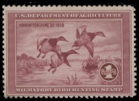 Scan of RW2 1935 Duck Stamp  MLH F-VF