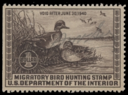 Scan of RW6 1939 Duck Stamp  Used F-VF