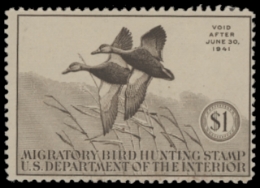 Scan of RW7 1940 Duck Stamp  Unsigned F-VF