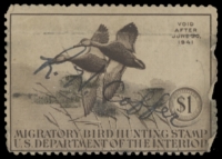 Scan of RW7 1940 Duck Stamp  Used F-VF