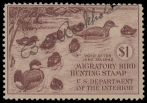 Scan of RW8 1941 Duck Stamp  Used F-VF