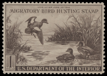 Scan of RW9 1942 Duck Stamp  MNH F-VF