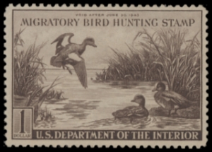 Scan of RW9 1942 Duck Stamp  MNH F-VF