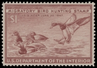 Scan of RW13 1946 Duck Stamp  MNH F-VF