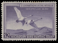Scan of RW17 1950 Duck Stamp  MLH F-VF