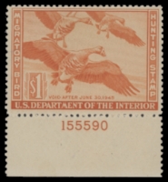Scan of RW11 1944 Duck Stamp  MNH F-VF
