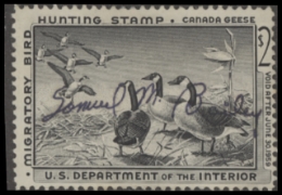 Scan of RW25 1958 Duck Stamp  Used F-VF