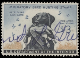 Scan of RW26 1959 Duck Stamp  Used F-VF