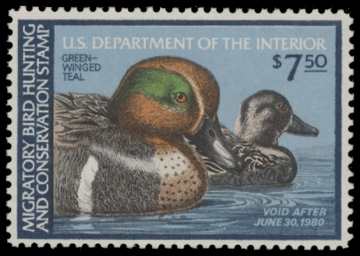 Scan of RW46 1979 Duck Stamp  MNH F-VF