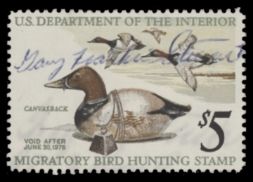 Scan of RW42 1975 Duck Stamp  Used F-VF