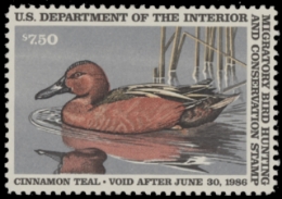 Scan of RW52 1985 Duck Stamp  MNH F-VF