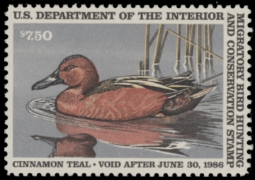 Scan of RW52 1985 Duck Stamp  MNH F-VF